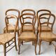 Suite chaises campagne cannage
