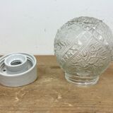 Vintage White Porcelain Wall Light, 1970s
