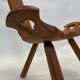 Chaise espagnole vintage brutalist design minimaliste