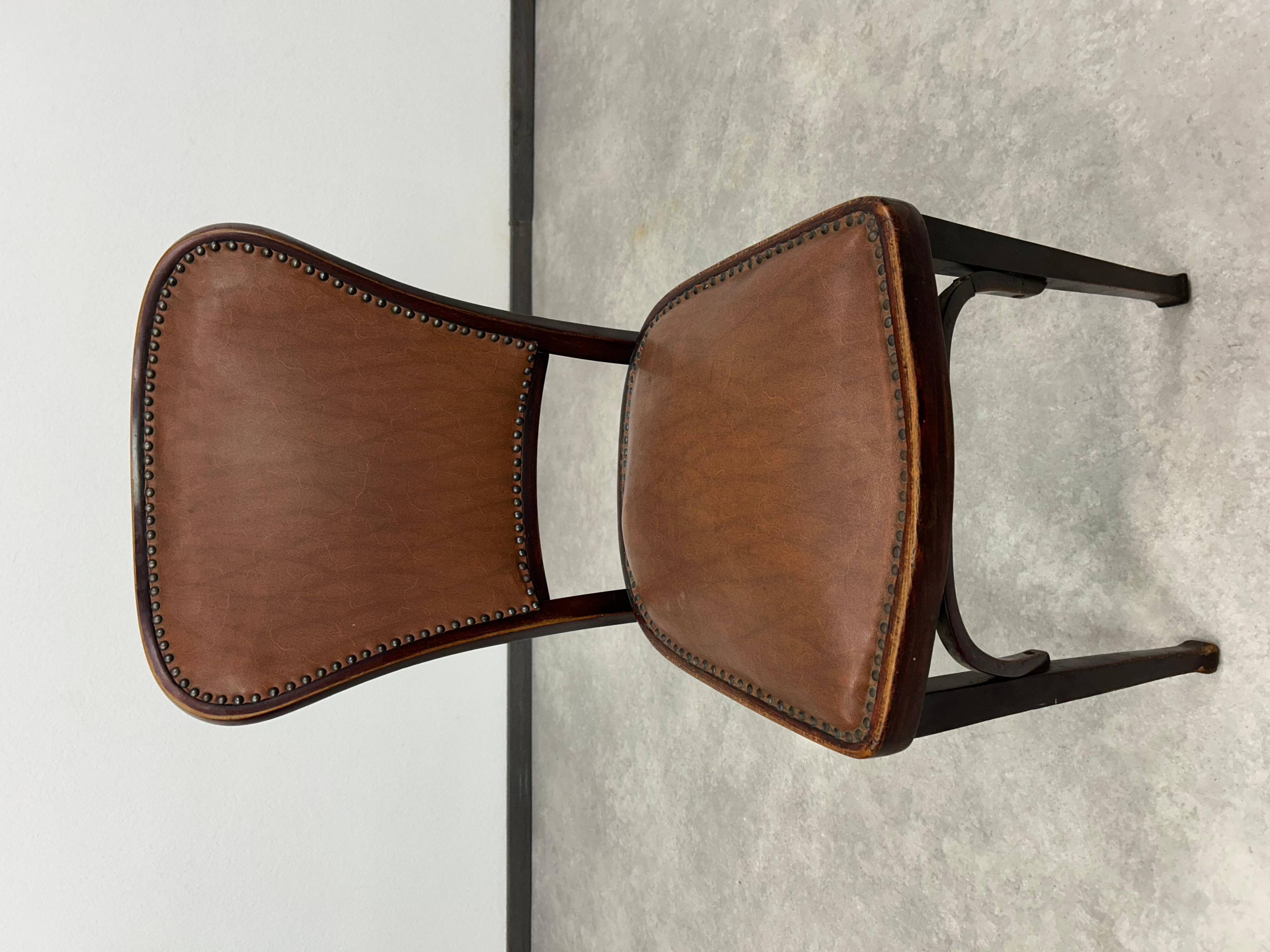 Set of 3 dining chairs by Gustav Siegel for J&J Kohn