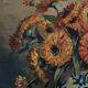 Oil on canvas still life bouquet of flowers 20th century M. Meton