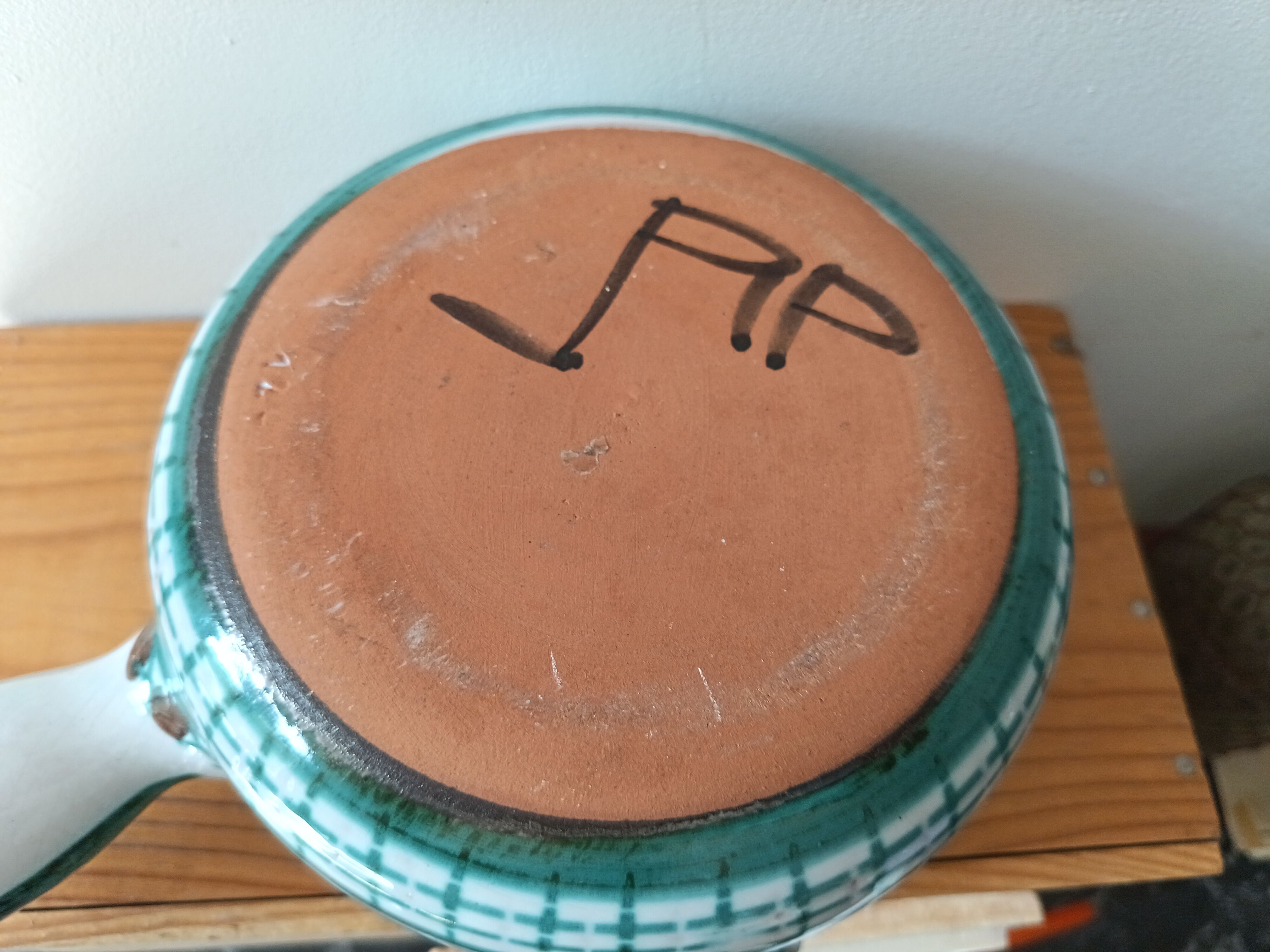 Ceramic pan by Robert Picaut in Vallauris