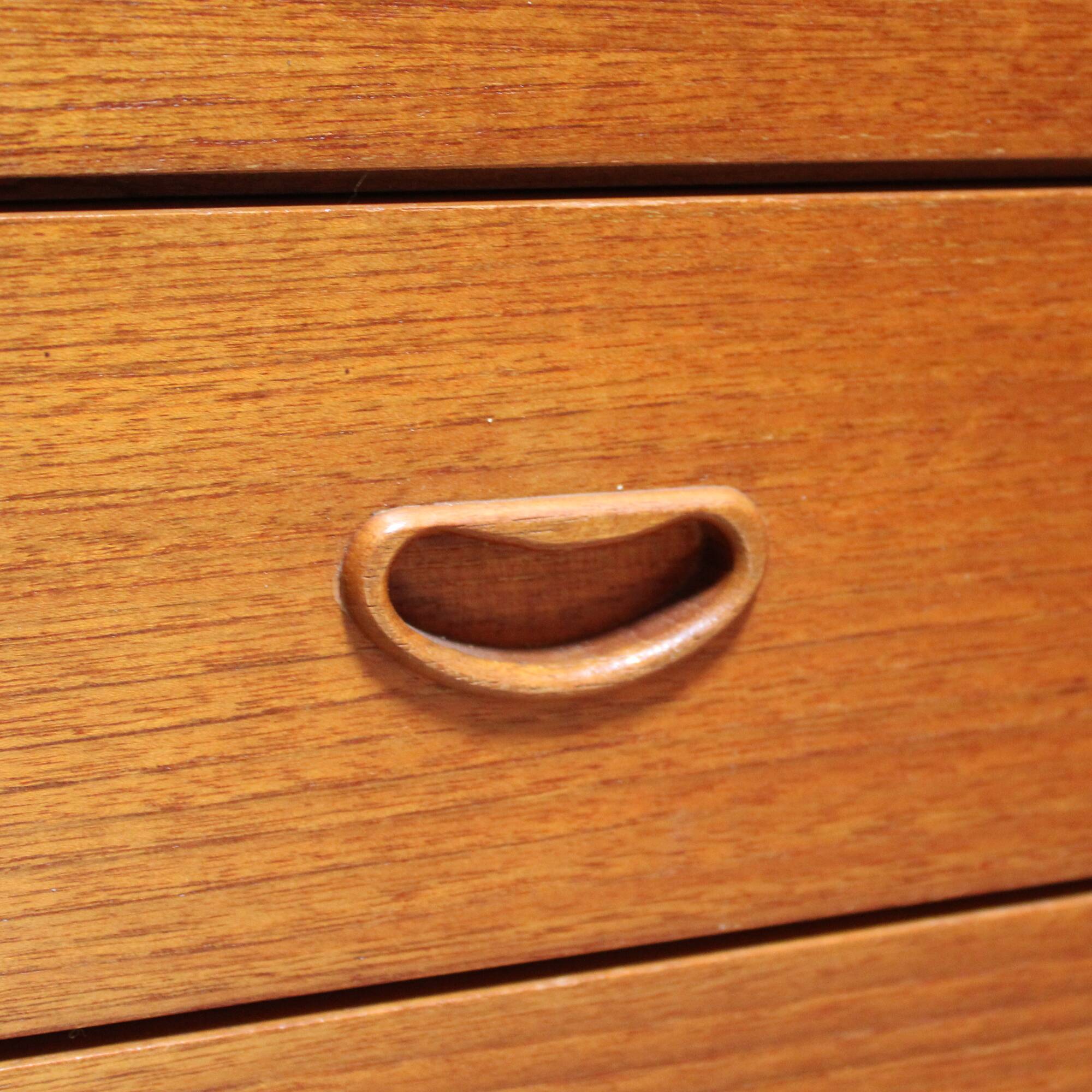 Vintage Scandinavian teak chest of drawers