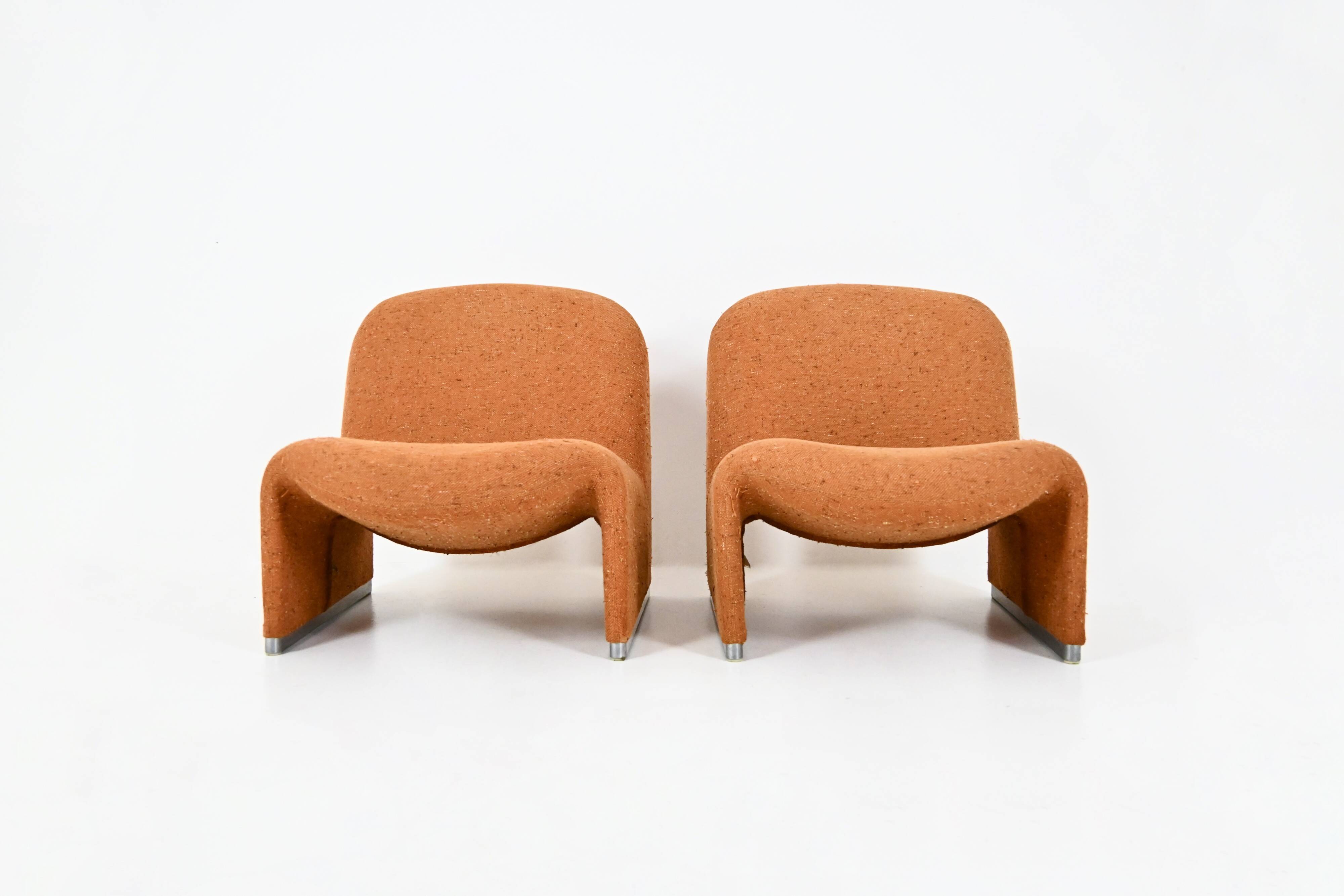 Pair of Alky Armchairs by Giancarlo Piretti for Anonima Castelli, 1970s