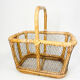 Large Rattan & Wire Egg Basket (1960s-70s)