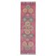 Vintage Turkish Hand-Knotted Wool Cotton Pink Runner Rug 94x329