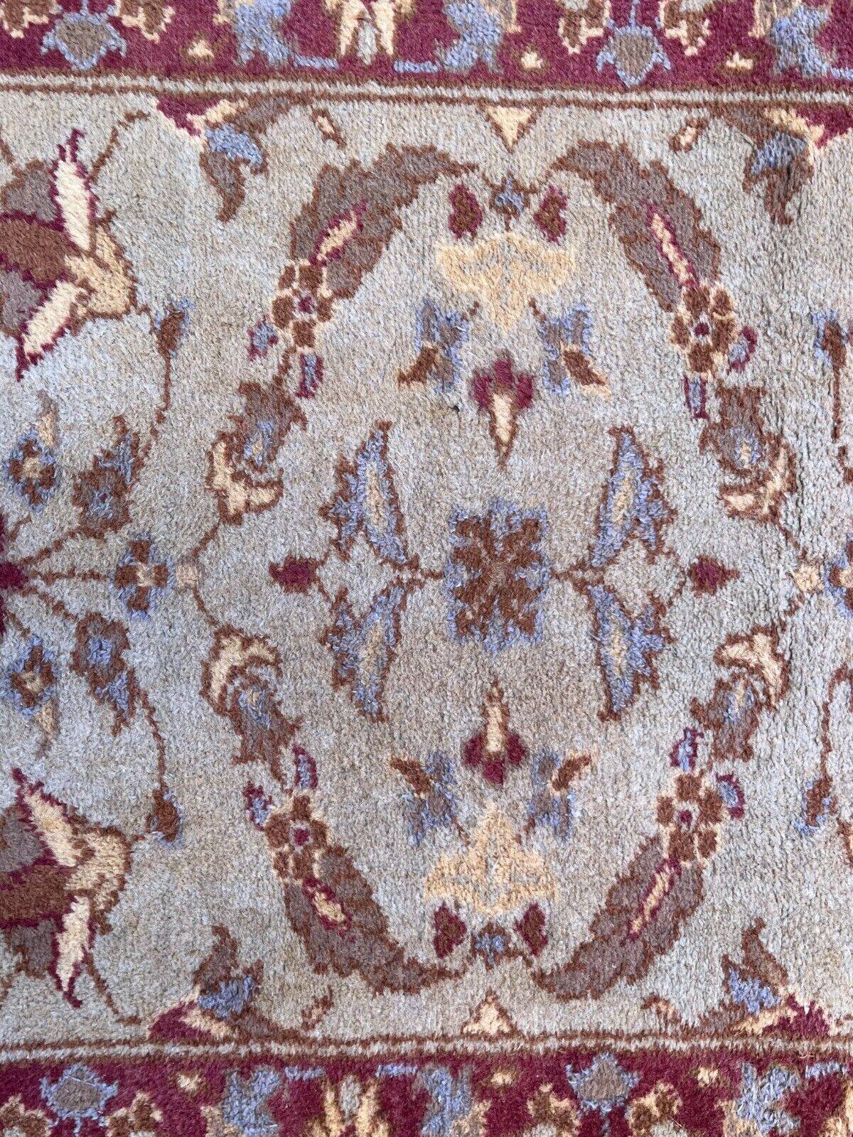 Very long tribal runner 440x82 cm tribal rug, beige, blue, vintage 2506