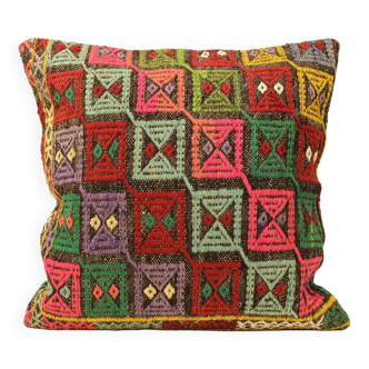 Turkish kilim cushion, 60x60 cm, A-16