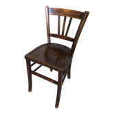 Chair bistrot style Luterma dark wood 70s vintage