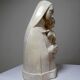 Bust of the Virgin and Child, waxed plaster, old art deco style, PP Deposited