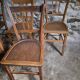 Set of 6 vintage French bistro chairs – Beech, 1950s