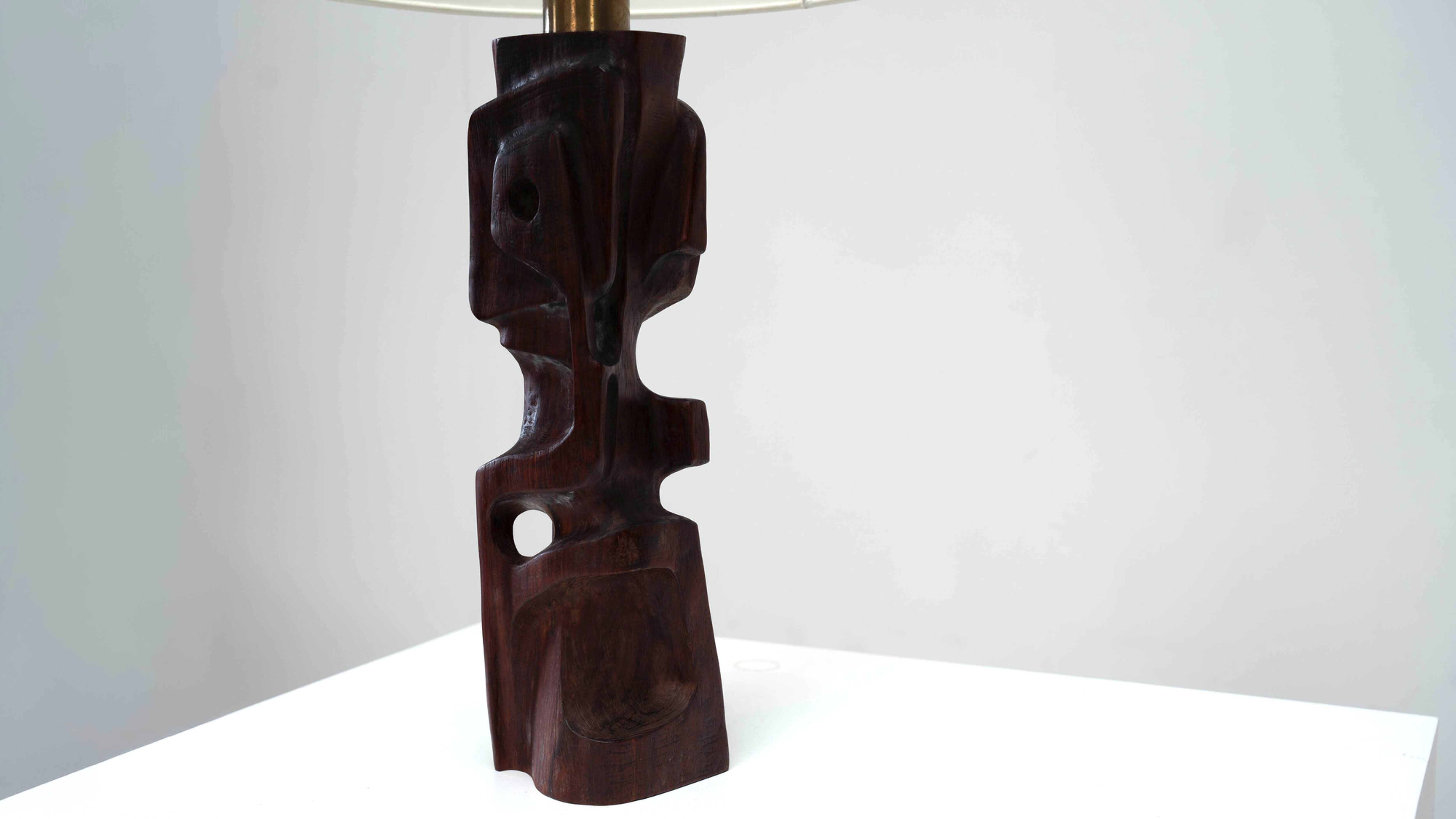 Sculptural table lamp by Gianni Pinna
