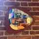 Vintage mirror with teak wood frame, Denmark, 1960s