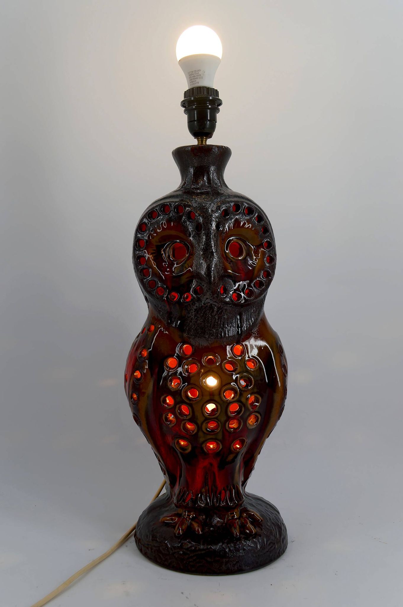 Important "Owl" lamp in ceramic – Walter Gerhards