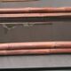 Rattan, bamboo and smoked glass tray