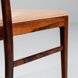 Arne Vodder model 430 dining chairs rosewood Sibast Mobler Denmark 1960