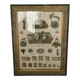 Cadre et affiche ancienne