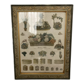 Cadre et affiche ancienne