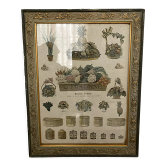 Old frame and poster