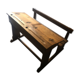Old schoolboy desk/desk with built-in bench