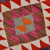 3x12 Kilim Red & Purple  Runner Rug, 102x355Cm