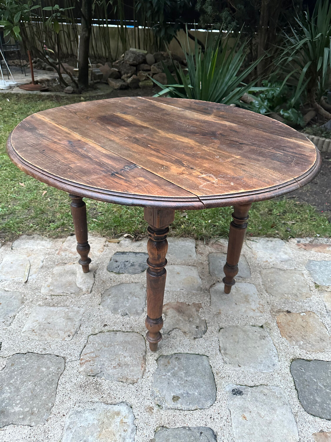 Antique table with flaps