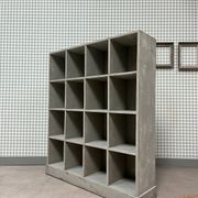 Large distressed wooden locker cabinet (renovated)