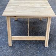 Table à manger scandinave rénovée en chêne 145-200cm