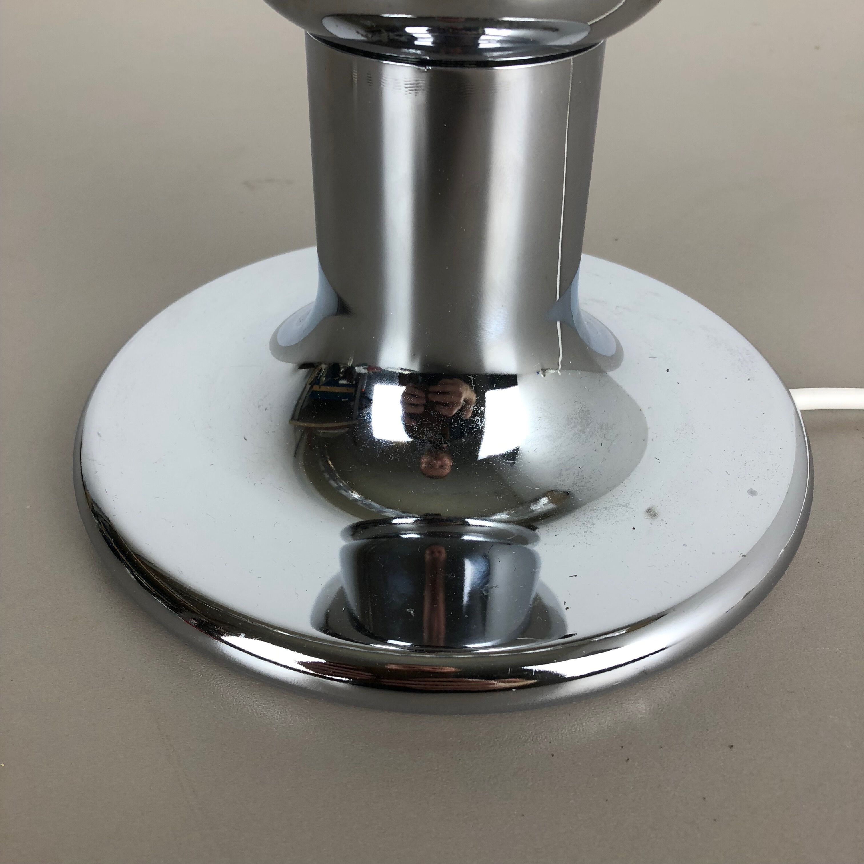 Modernist sputnik chromed table light, Germany, 1970s