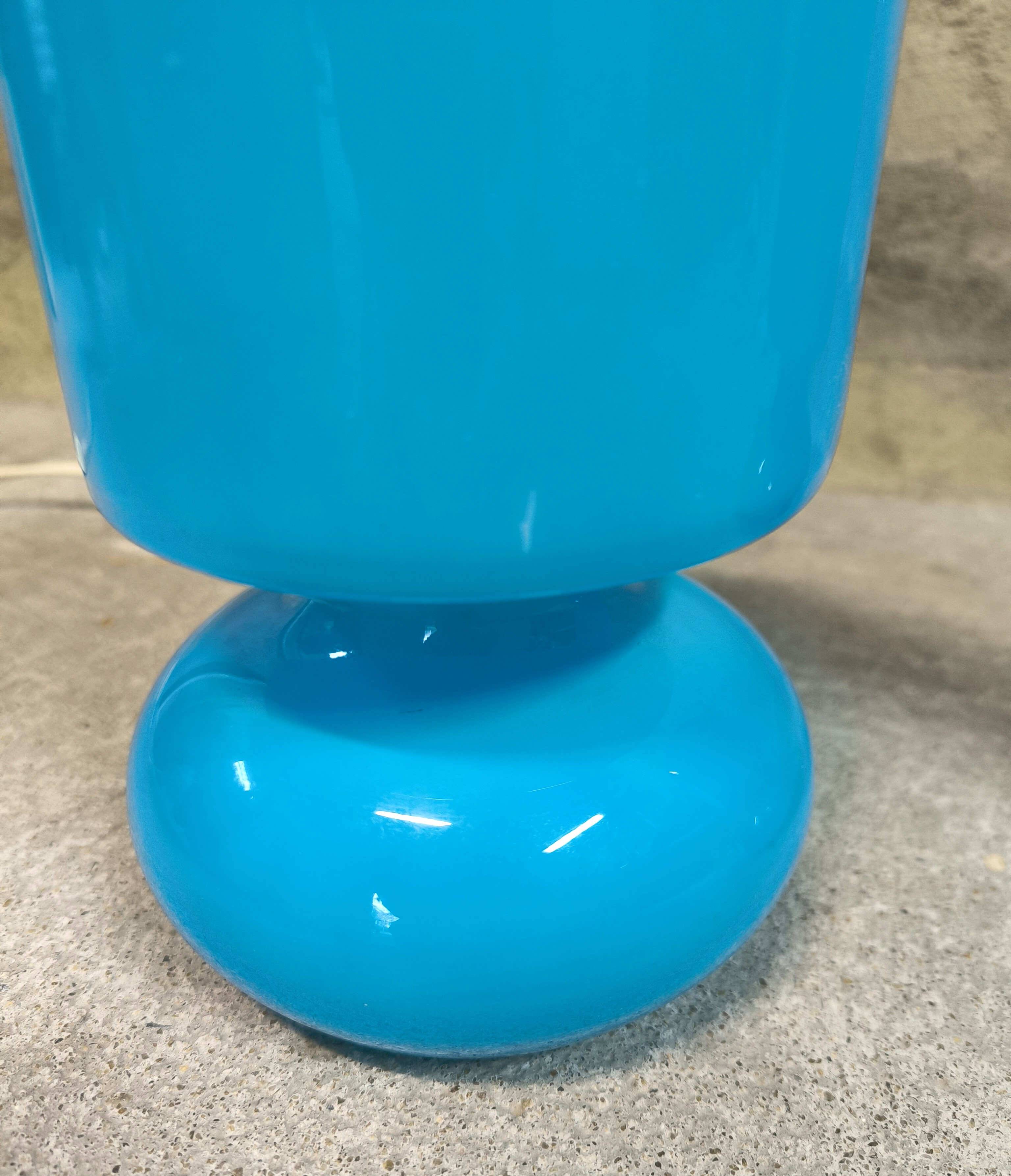 Paire de lampes vintage Ikéa Lykta bleues