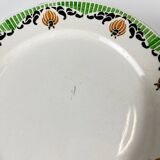Set of 6 Sarreguemines "Maroussia" dinner plates, early 20th century
