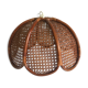 Suspension flower rattan