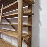 wooden shelf unit