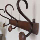 Vintage wooden coat rack