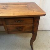 Provincial desk made of solid cherry wood, 20th century.