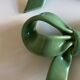 Set of 6 ribbon knife holders in green glazed earthenware 1980