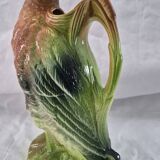 Old barbotine jug Saint Clément Mallard Duck A027