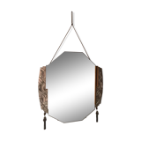 Silver art deco mirror 57x60cm