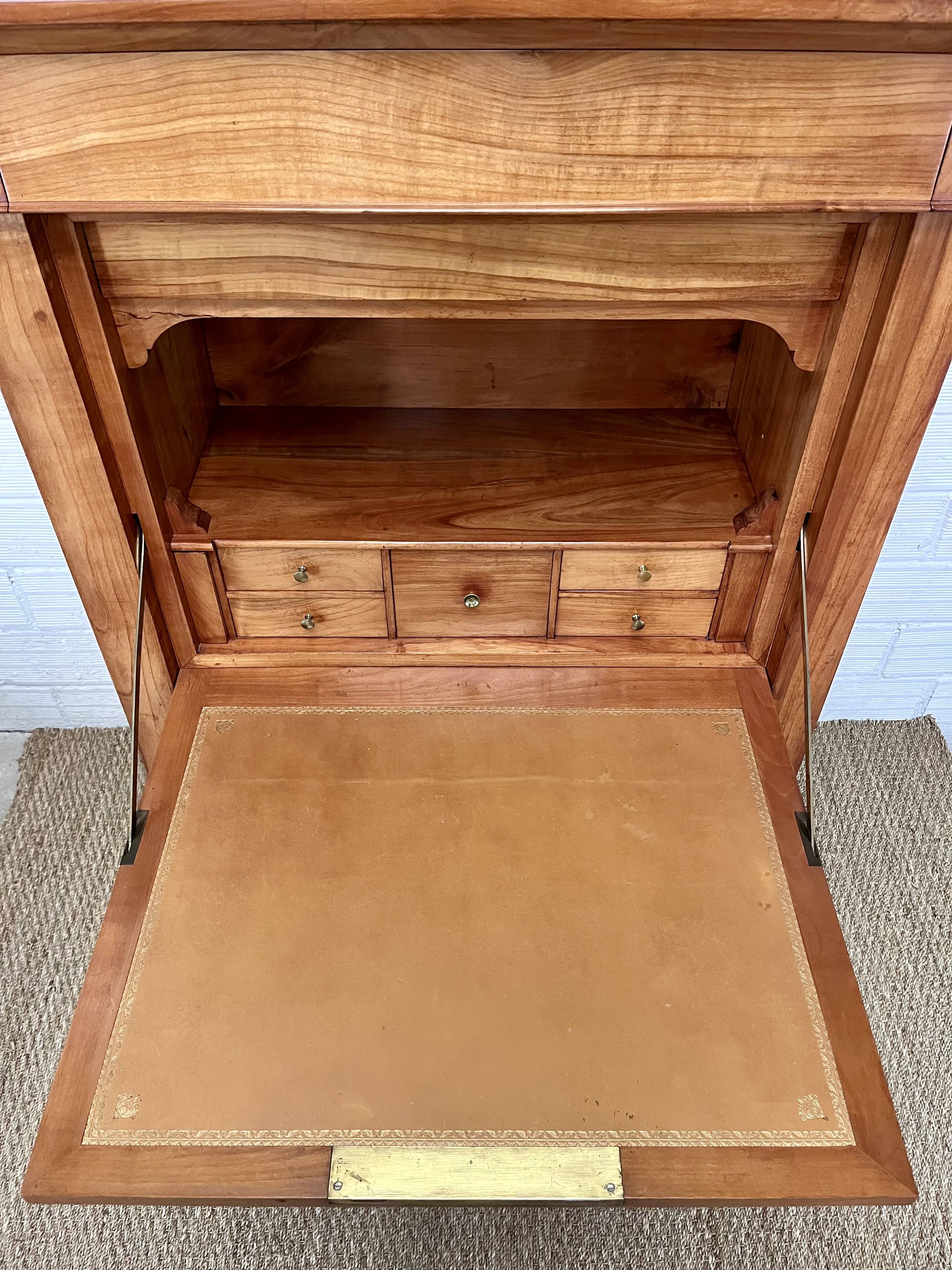 Directory secretary in solid cherry wood