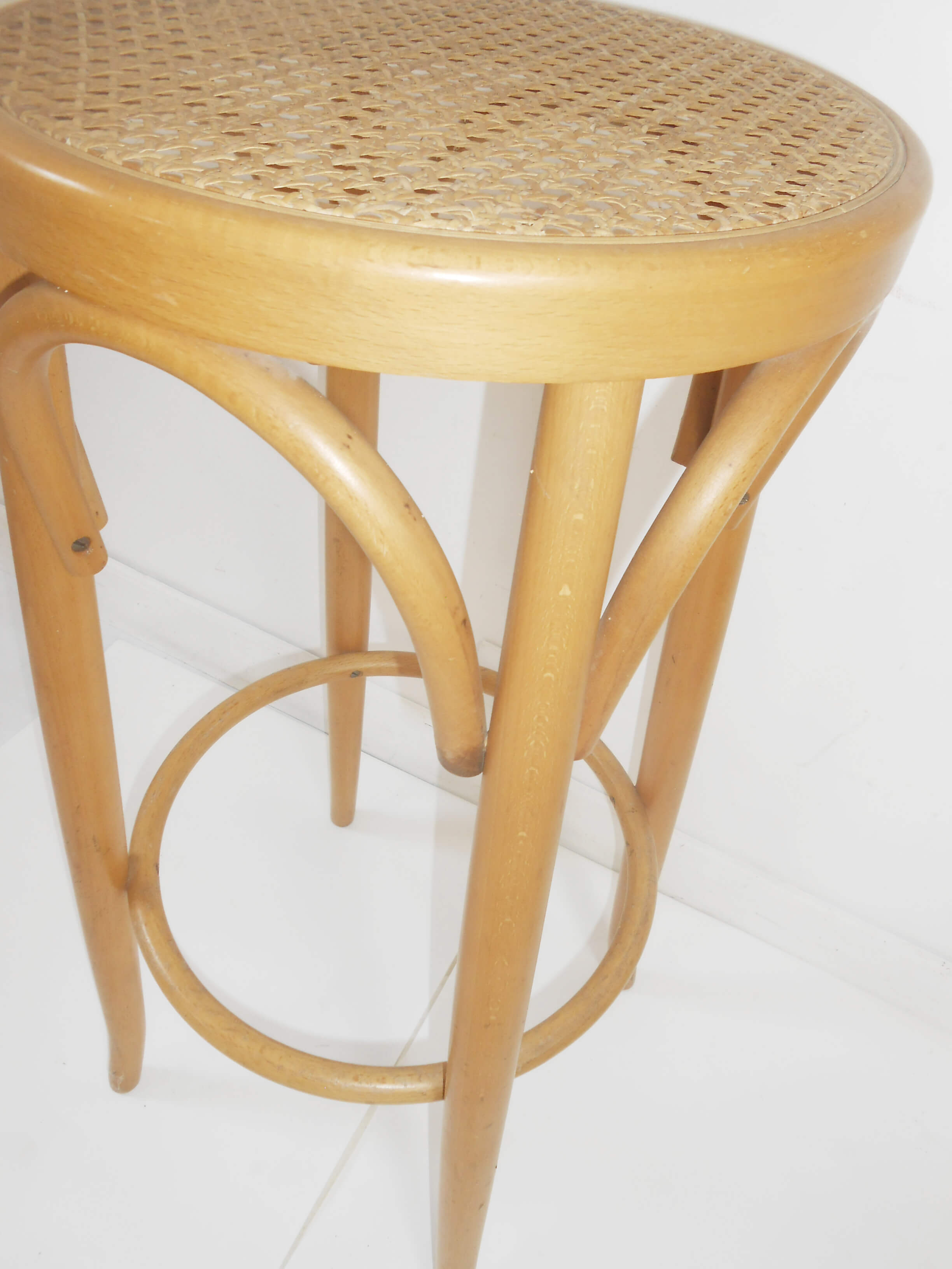 Cannage bar stool