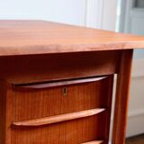 Scandinavian teak desk Tibergaard, 1960