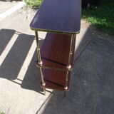 Mahogany and gilded metal shelf