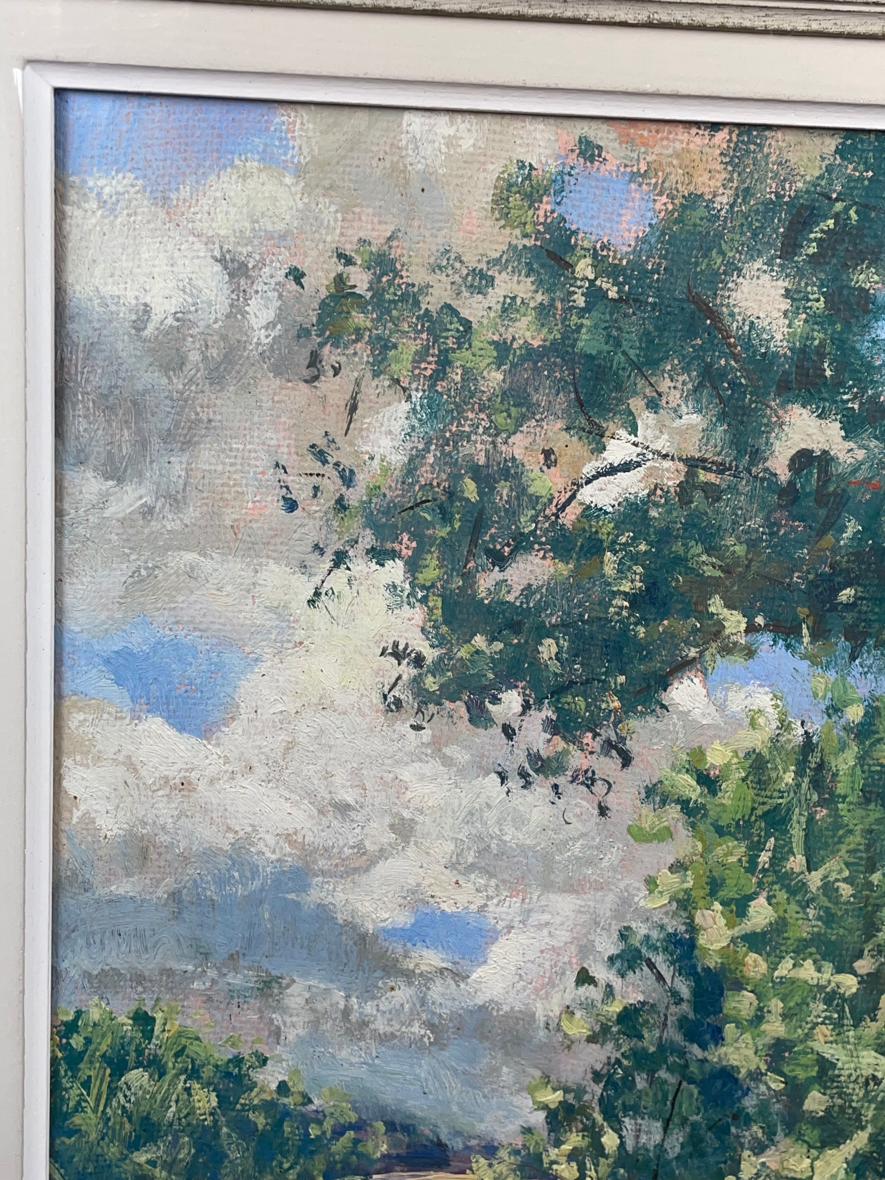 Painting Y. Guilmineau Painter Vendée, Deux Sèvres, Green Venice, Coulon...