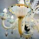 Lampadario vintage in vetro di Murano, anni '20