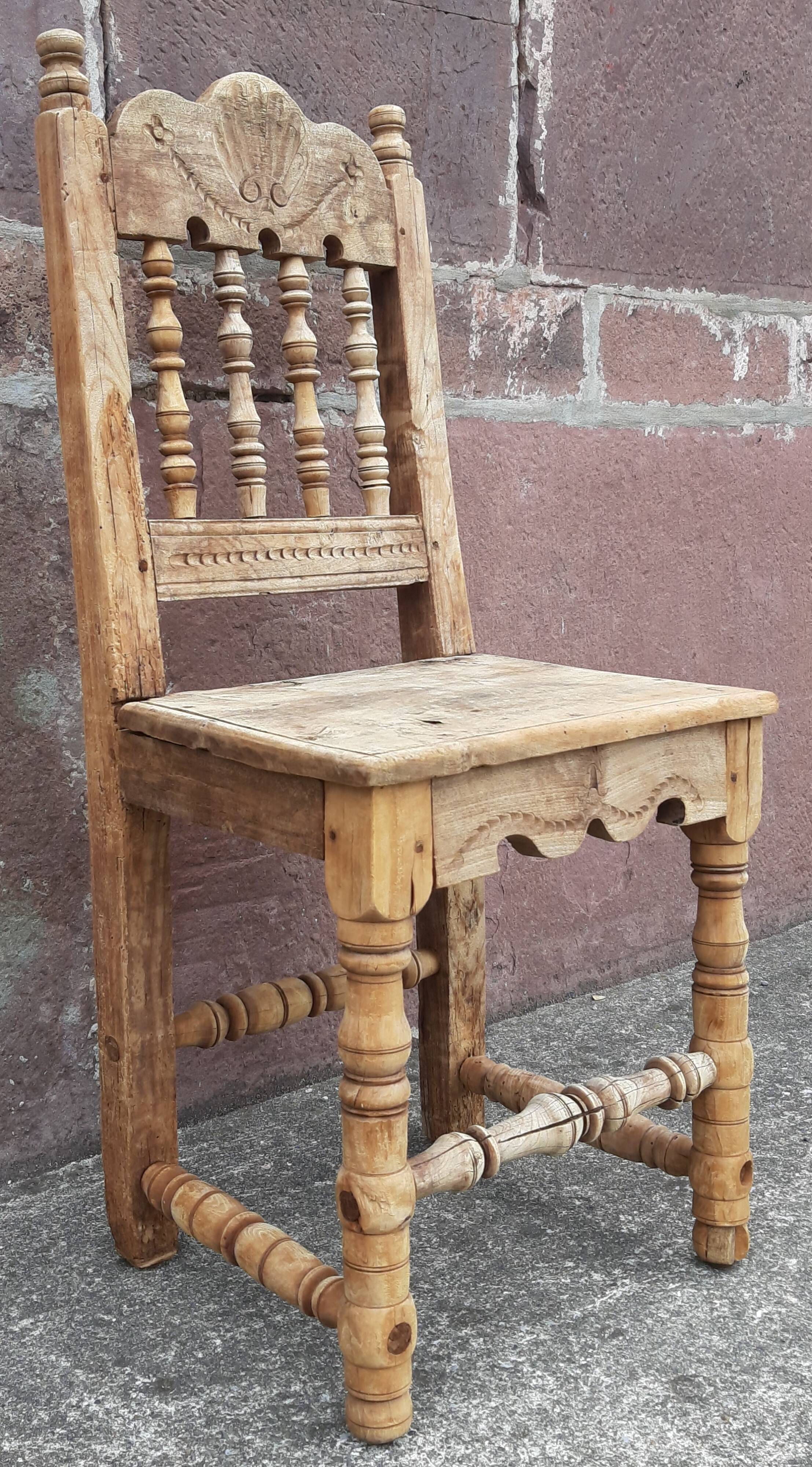 Antique wooden chair.