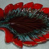 Coupe à fruits ceramique forme feuille