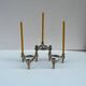 Vintage Stoffnagel candle holders in chrome steel