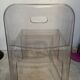 Transparent chair Trono, Sottsass Associati, Segis