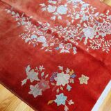 Antique Chinese carpet Art Deco handmade 125cm x 195cm 1920s