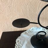 Candlestick black 3 branches candlestick